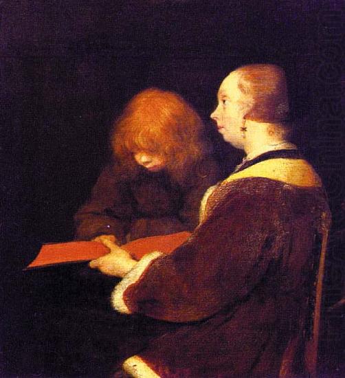 Gerard Ter Borch The Reading Lesson china oil painting image